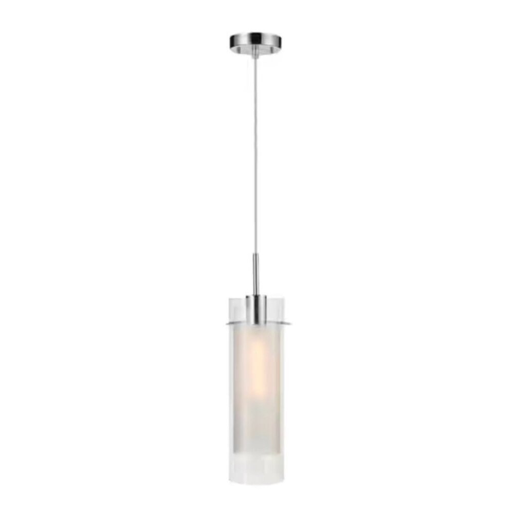 Globe Electric Sydney Pendant Light – Chrome & Glass Modern Ceiling Fixture